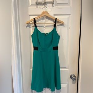 Rachel Roy Color Block Dress Teal/Black Size 0 [NEVER WORN]